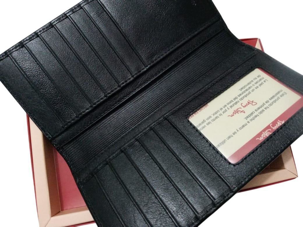 Elegante Organizador de cuero de gran capacidad