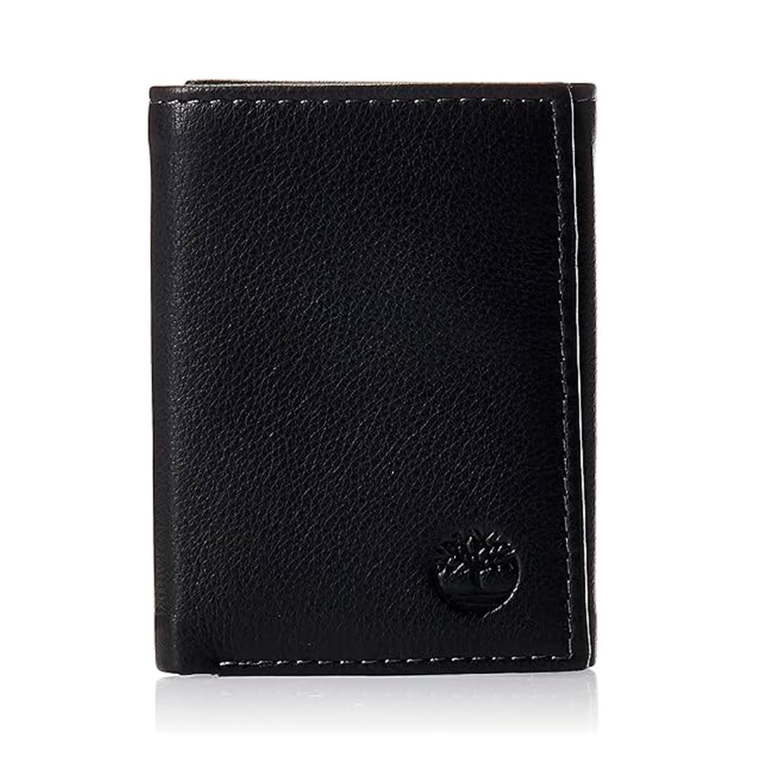 Billetera Timberland triple de cuero para hombre con bloqueo RIFD