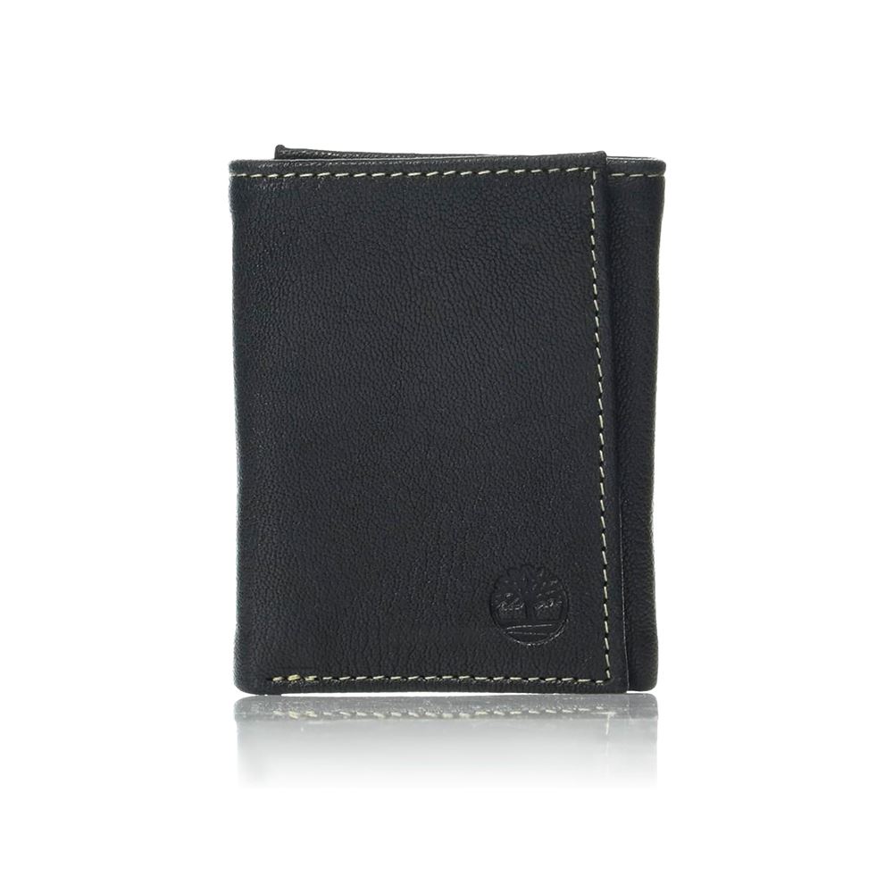 Billetera Timberland triple de cuero para hombre con bloqueo RIFD