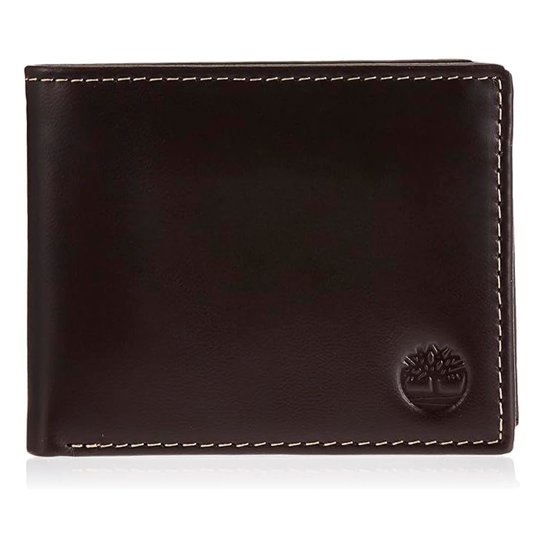 Billetera Timberland de cuero para hombre con bolsillo abatible