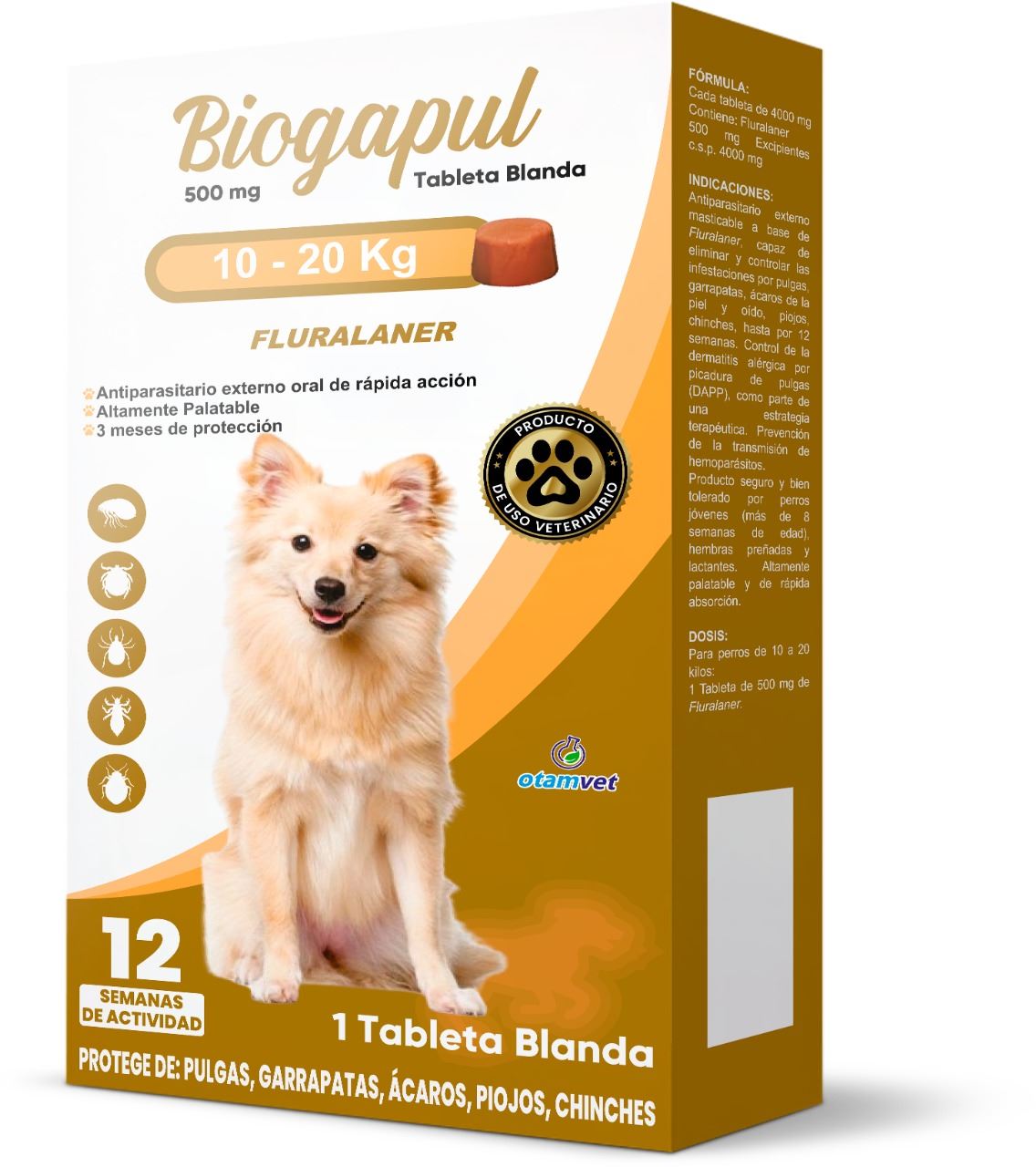 Antipulgas Biogapul 10-20kg