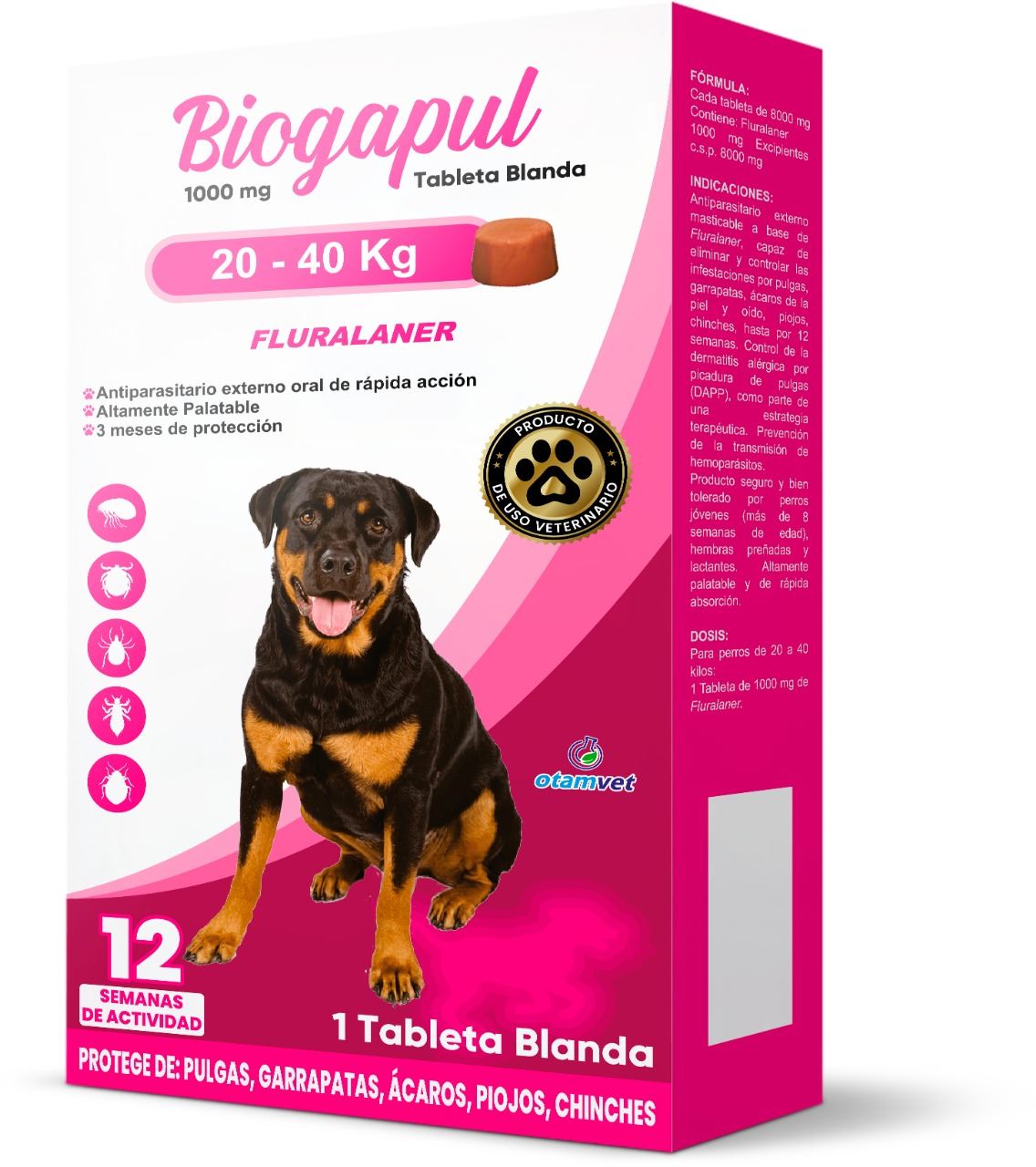 Antipulgas Biogapul 20-40kg