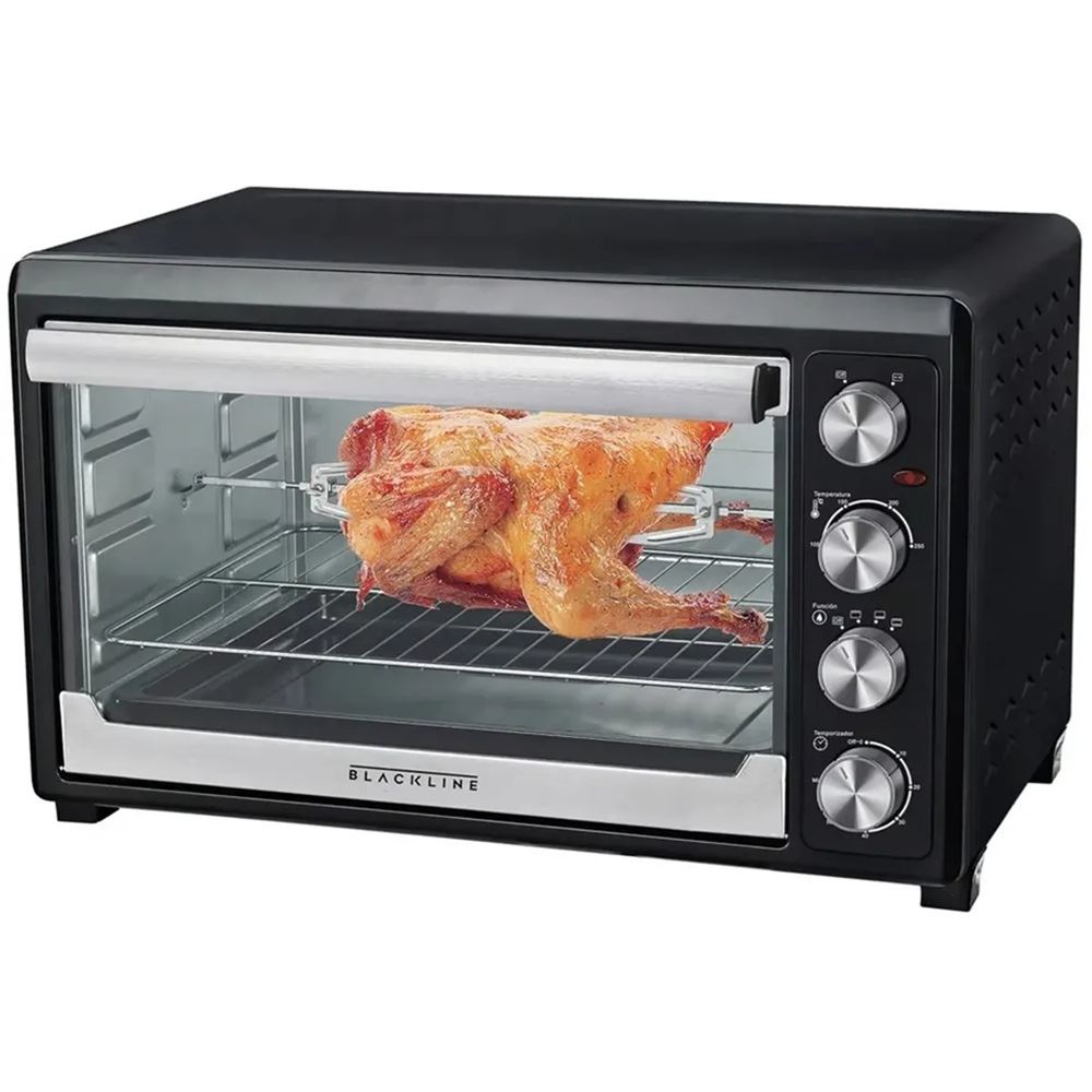 Horno Eléctrico C/ Rosticero BLACKLINE 60L GR60AR Negro