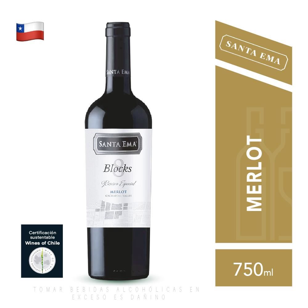 Vino Blocks 8 Reserva Especial Merlot - Santa Ema