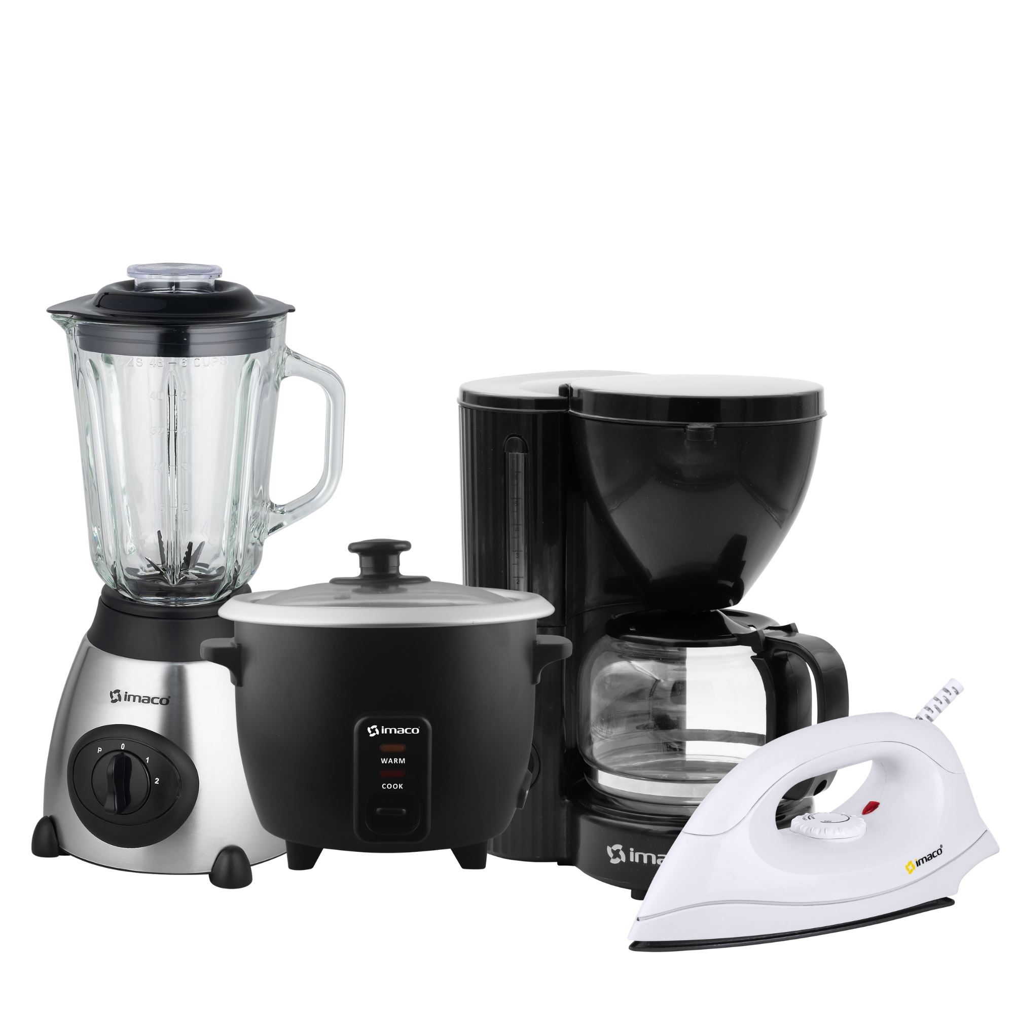 Cuatricombo licuadora + olla + cafetera + plancha Imaco