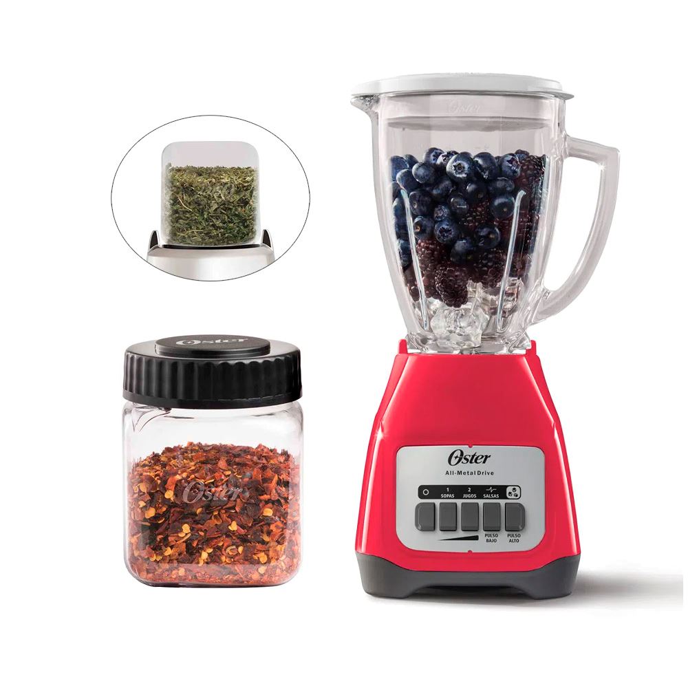 Licuadora Oster 550W BLSTKAG-MPB+Mini vaso Picatodo 300 ml de Tritan