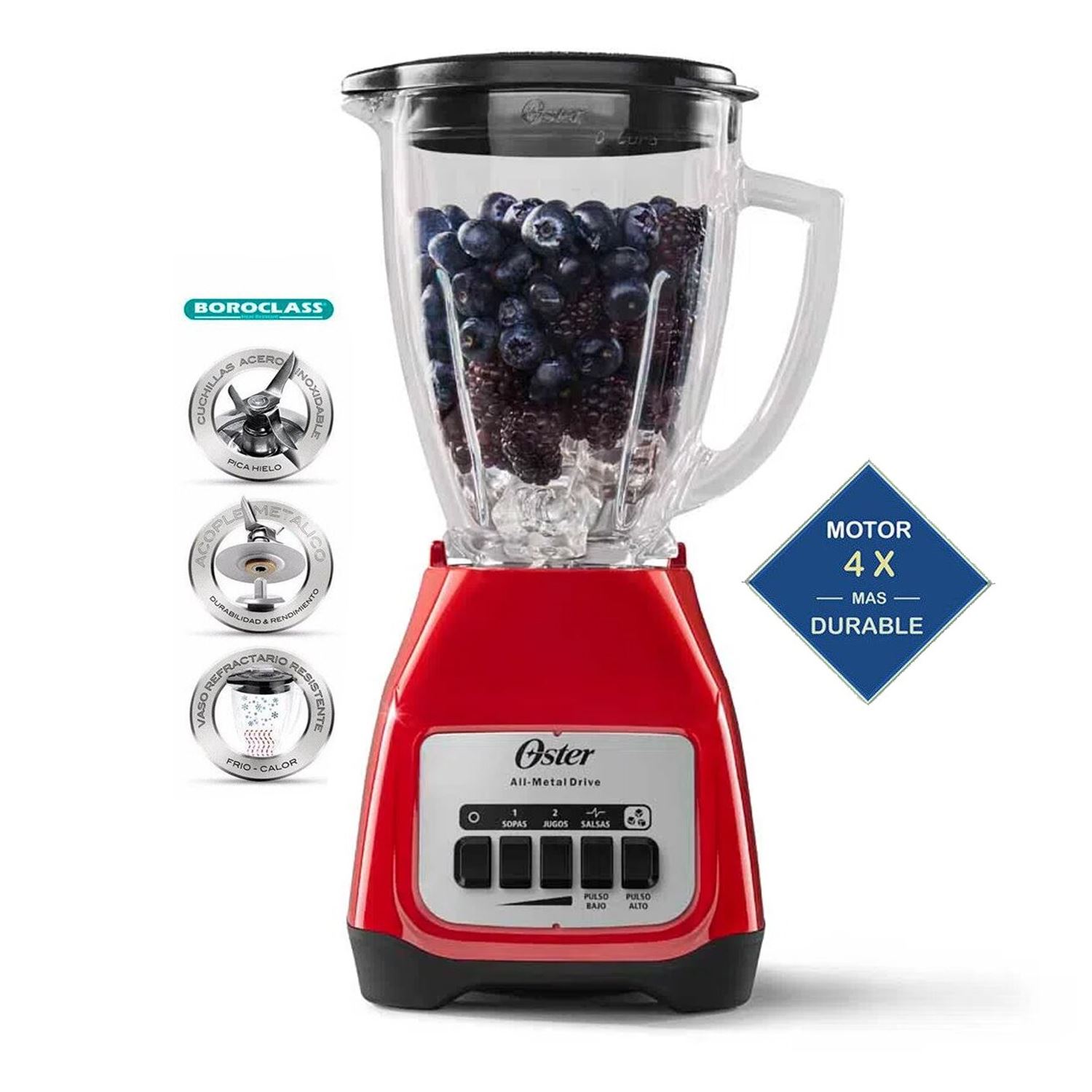 Licuadora Oster BLSTKAG-RPB Rojo
