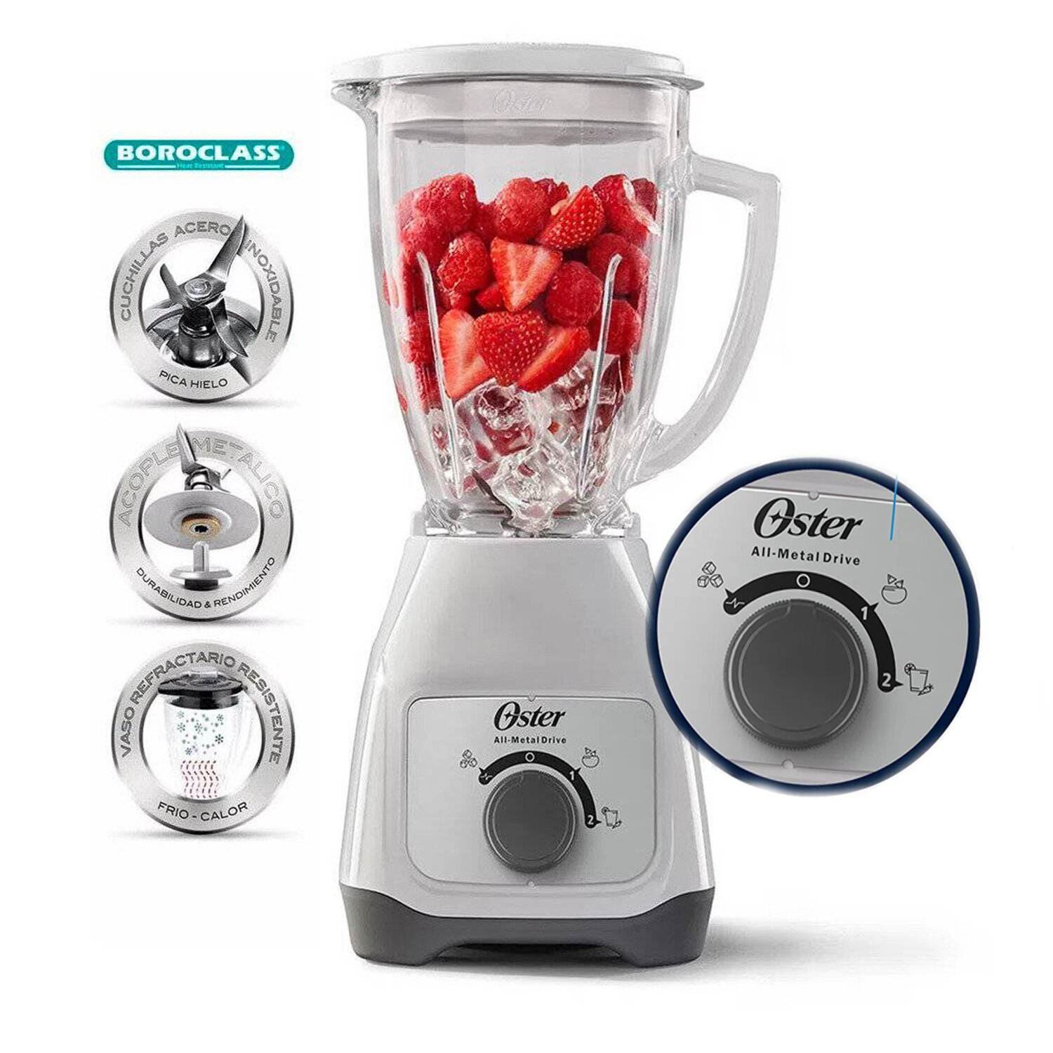 Licuadora control de perilla BLSTKAG-WRD 2 Velocidades