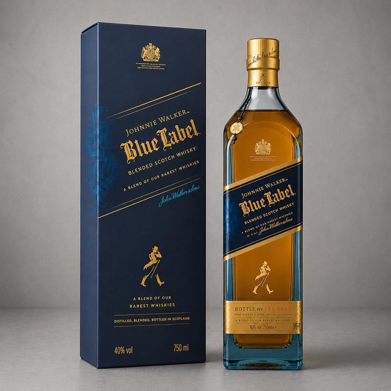 Blue Label 750mL con Caja