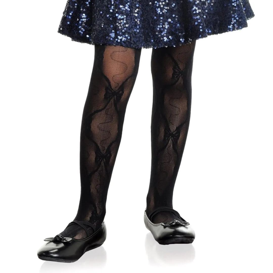 Medias Panti Panty Encaje Para Niñas ( negras)