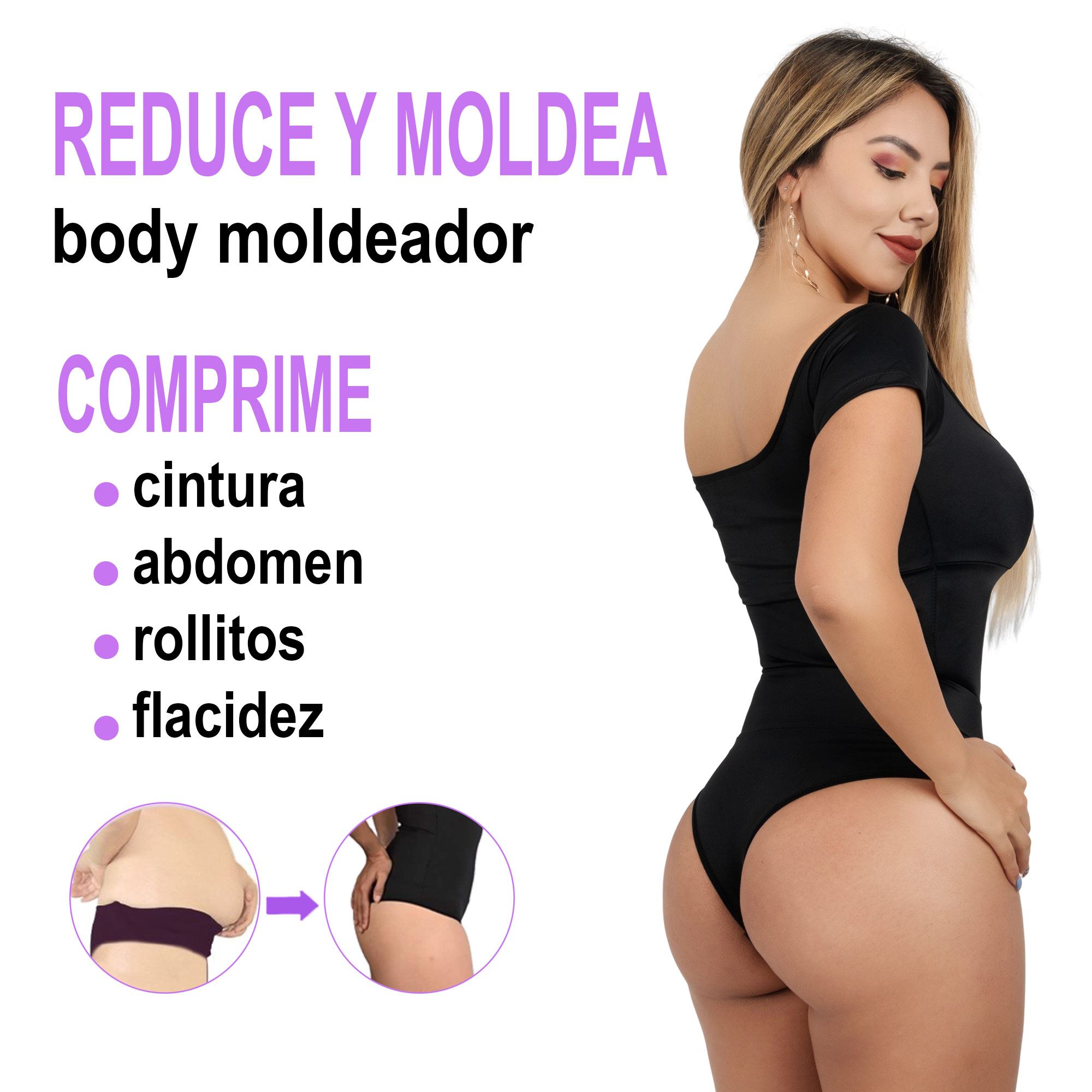 FAJA MUJER BODY CIERRE POWERNET MOLDEA COMPRIME OFICINA GRADUACION