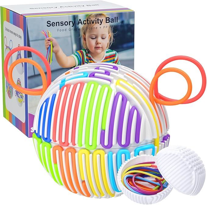 Pelota Sensorial Multicolor “Explora y Aprende” – Juguete Estimulante para Bebés