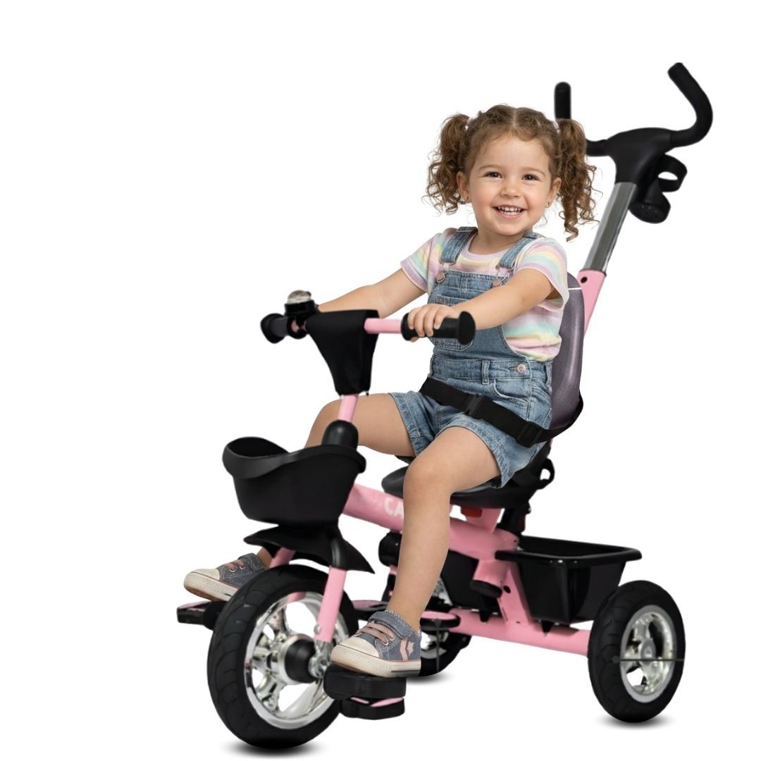 Triciclo Guiador 2 en 1  «BOOTH» Edición Limitada Light Pink