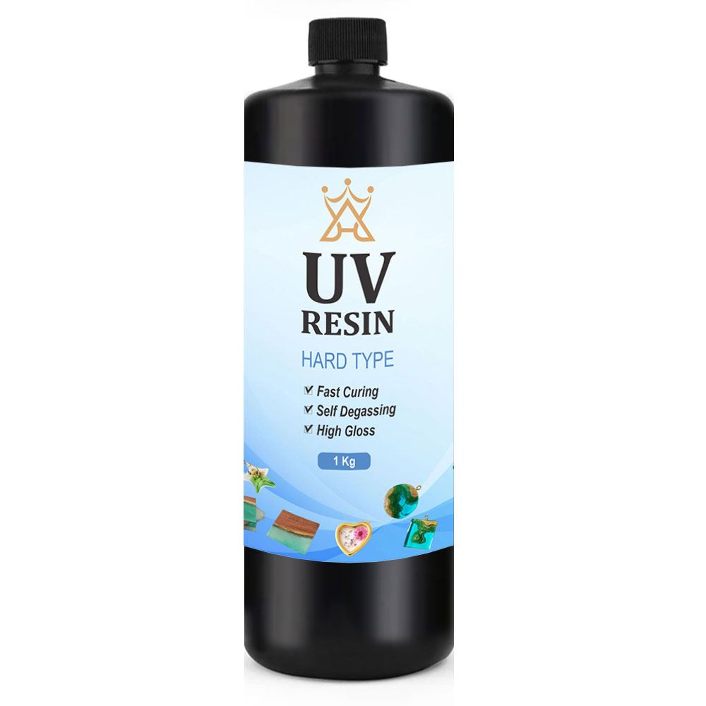 Resina Uv Transparente Brillante 1 Kg Manualidades Joyería