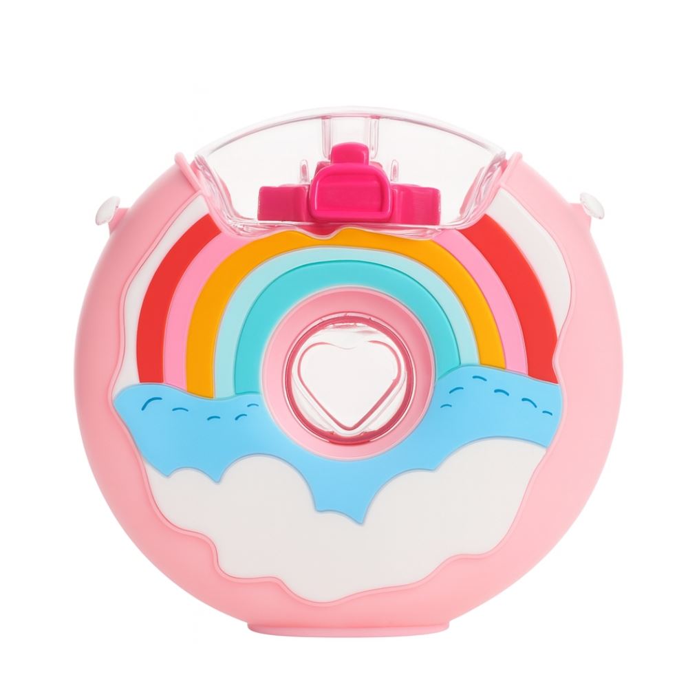 Botella Infantil Diseño Arcoíris Rosado