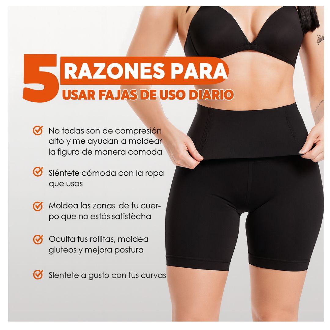 Short faja levanta gluteos con varilla de microfibra