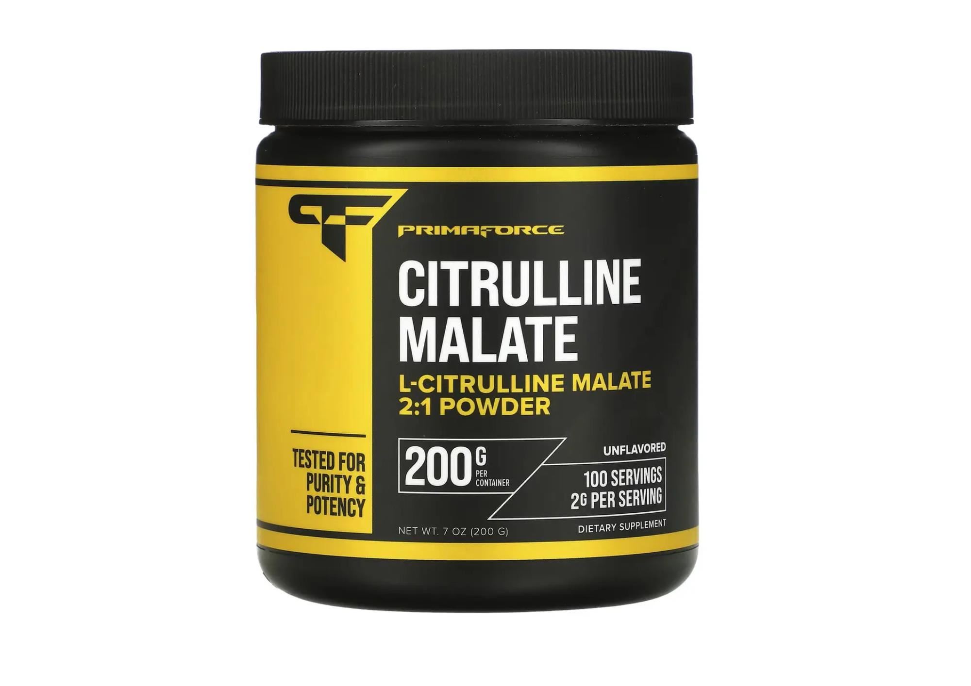 Suplemento de malato de citrulina Primaforce 200 g 2000 mg