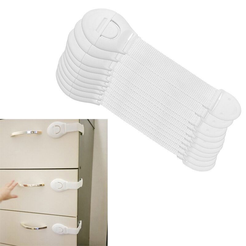 Cerraduras de seguridad para armarios, refrigeradores, inodoros (x6)