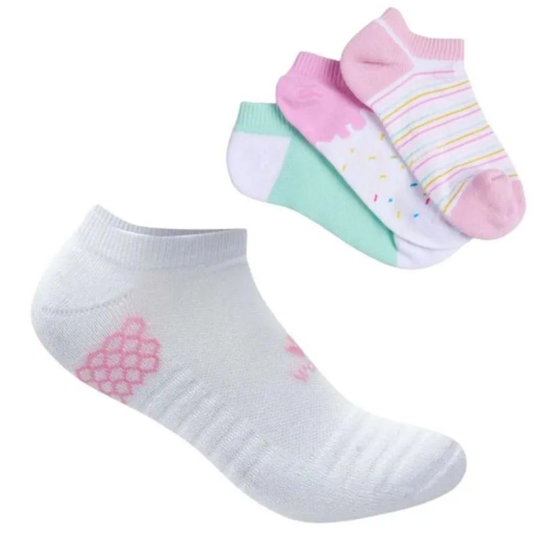 Medias Para Niños Deportivas 3 Pares 100 Algodón