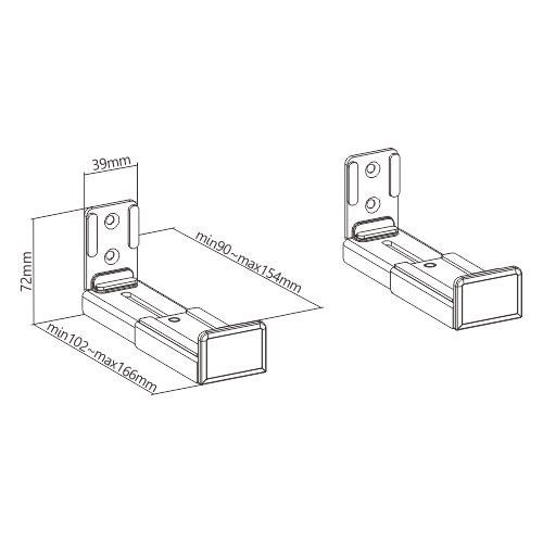 Soporte de Pared para Barra de Sonido - Montech