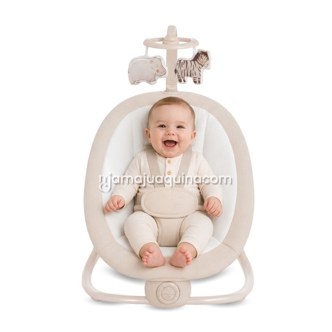 Mecedora Eléctrica para Bebés «BRINA» Colección Especial Beige
