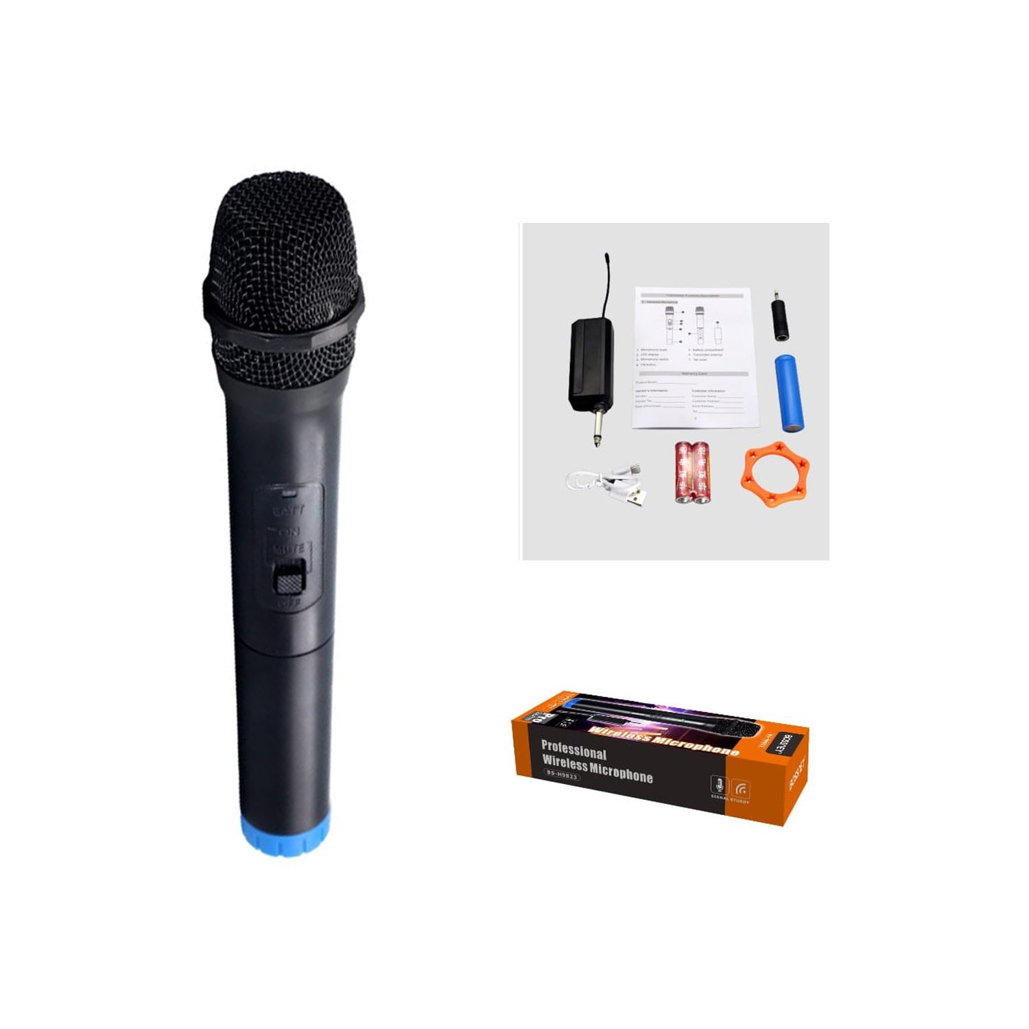 Micrófono de juguete de 9.5 pulgadas para , micrófonos de plástico