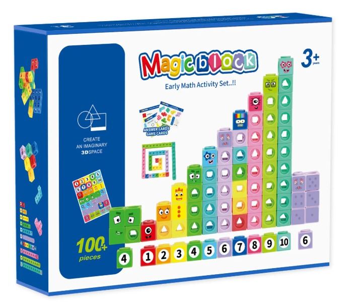 Bloques de Números Matemáticos Magic Block 100 pcs
