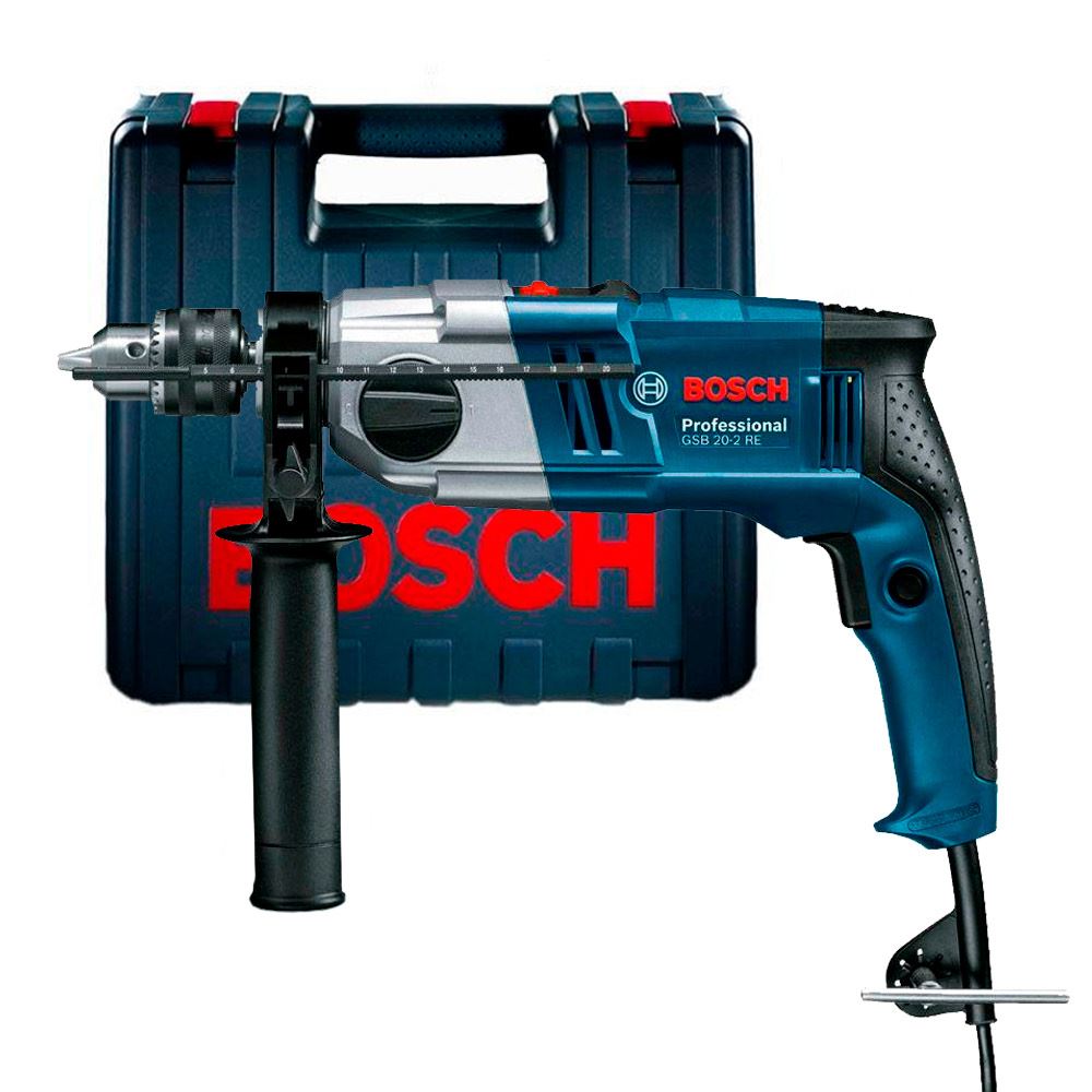 Taladro Percutor Bosch GSB 20-2 RE 870w + Maletín