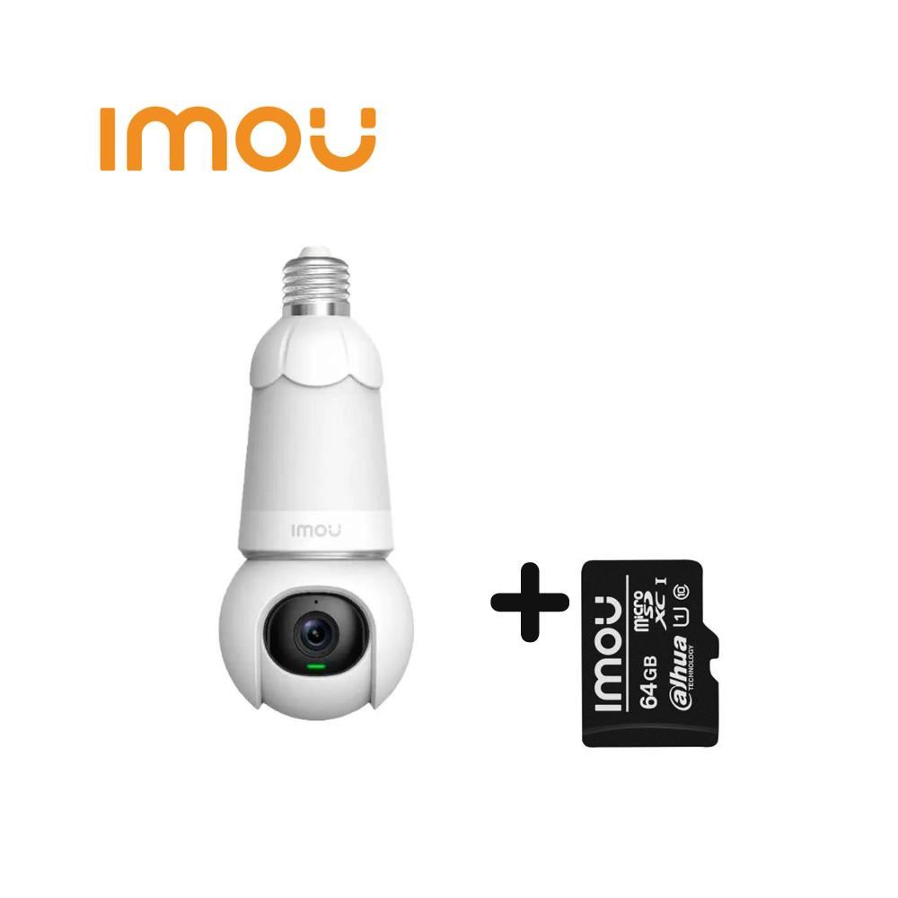 Cámara Seguridad Foco Wifi Bulb Cam 3MP 360° + MicroSD 64GB - Imou