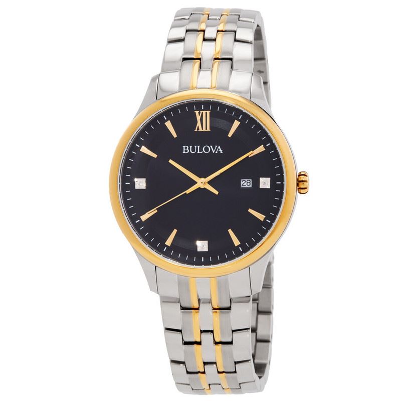 Bulova Classic Quartz Black Dial 98D160