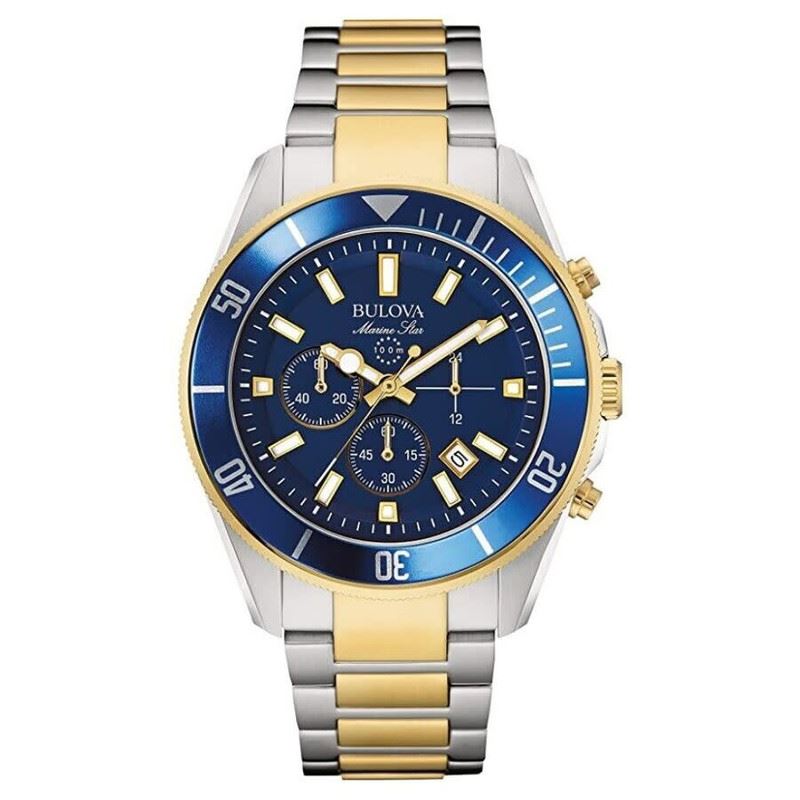 Bulova Marine Chronograph Quartz Blue Dial 98B230