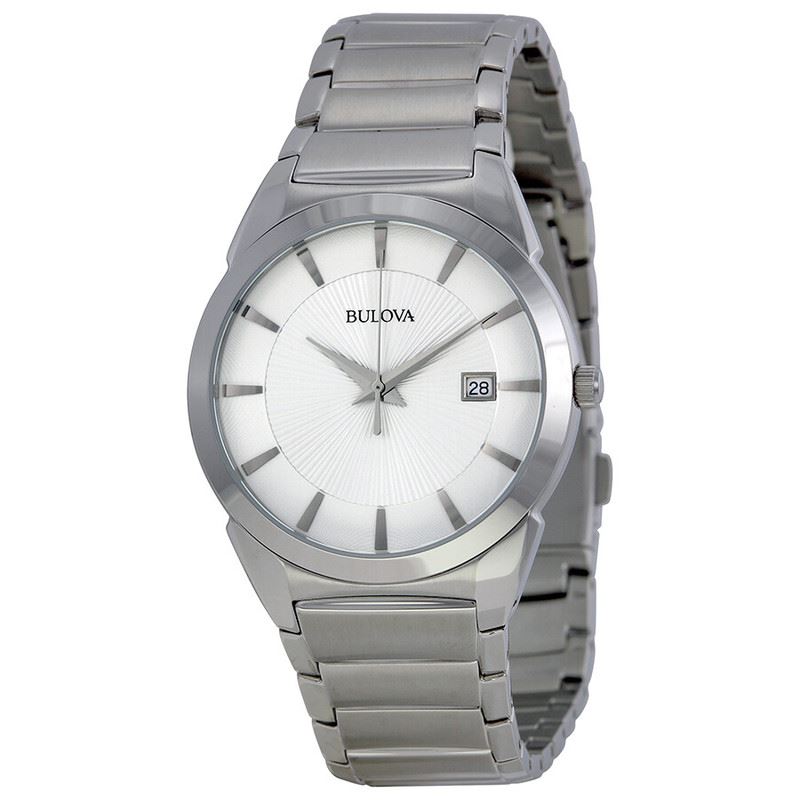 Bulova Silver DIal Stainless Steel 96B015