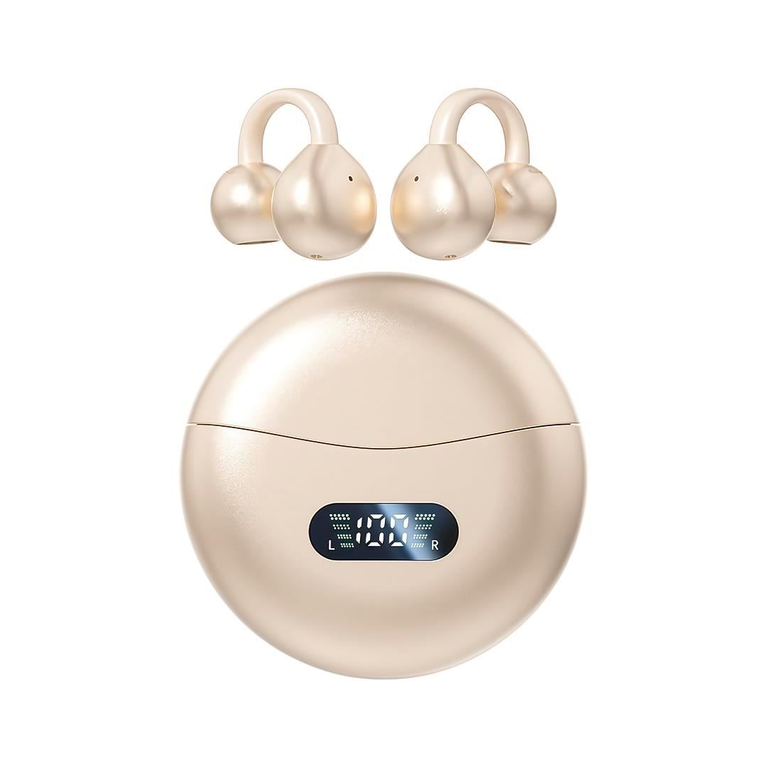 Audífonos Bluetooth M79 TWS Cancelación Ruido Micrófono Beige