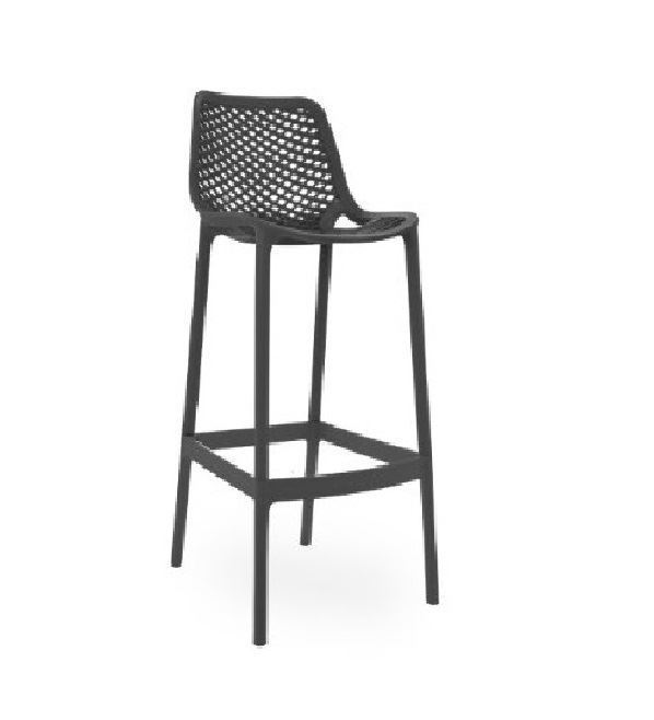 SILLA DE BAR CAJERA - BERLIN NEGRO