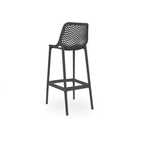 SILLA DE BAR CAJERA - BERLIN NEGRO