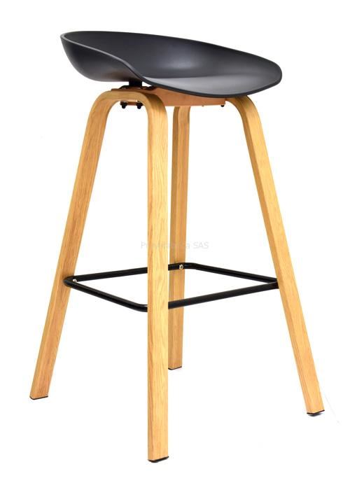 SILLA DE BAR CAJERA - MISURI NEGRO