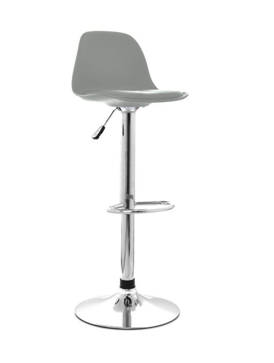 SILLA DE BAR GIRATORIA - BOAT GRIS