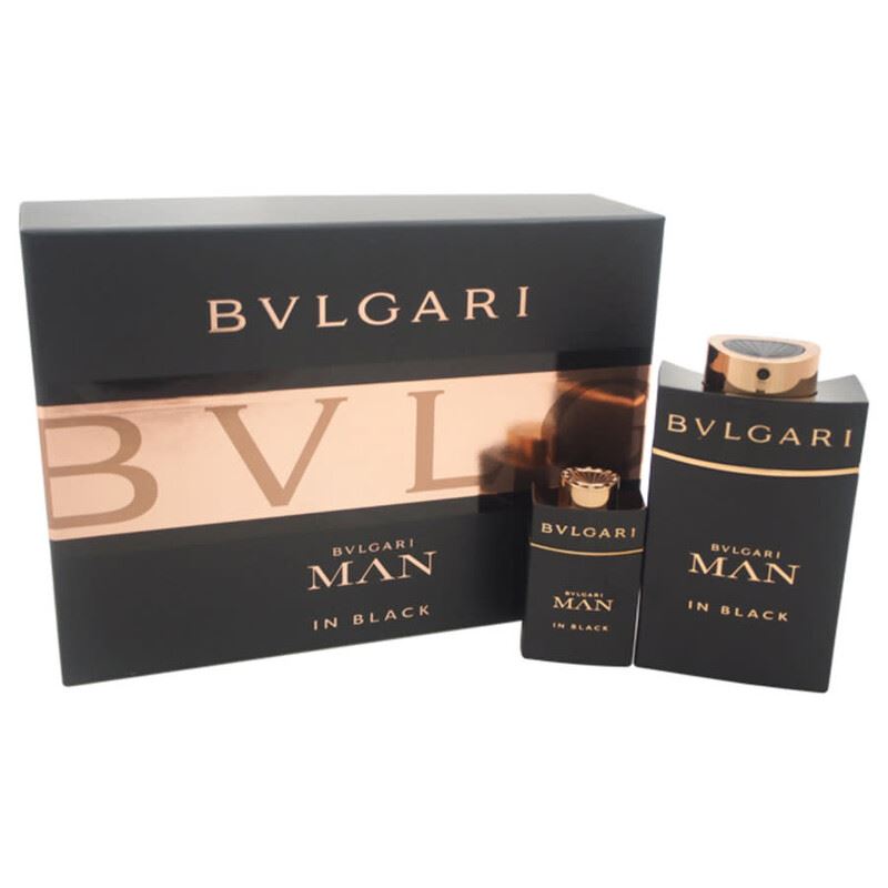 Bvlgari Man In Black by for Men - 2 Pc Gift Set 3.4oz EDP Spray, 0.5oz EDP Spray