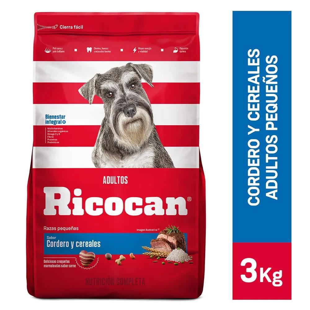 Ricocan Sabor Cordero Cereales Rz.Pq Adultos 3Kg