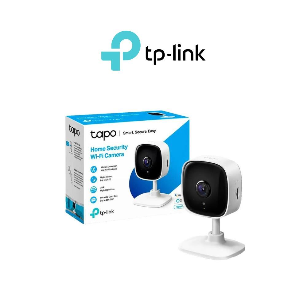 Cámara de seguridad wifi 2K para interiores Tapo-C110 + SD 64 GB - Tp-Link