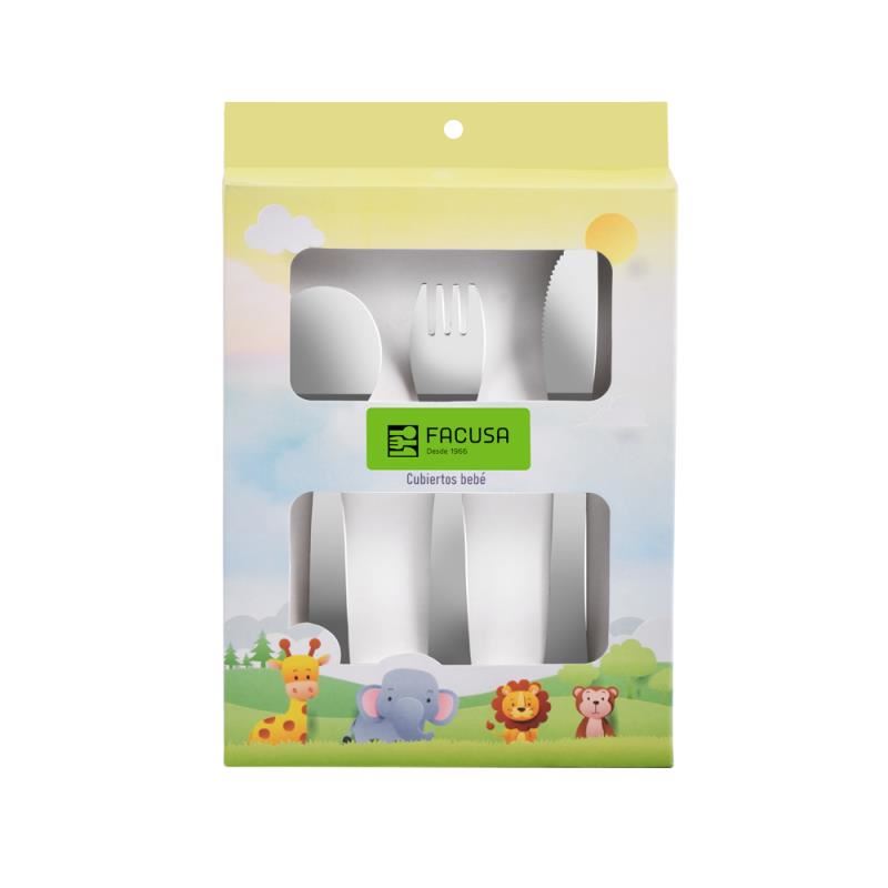 Set de Cubiertos para Bebé x 3 Piezas Modelo Simba