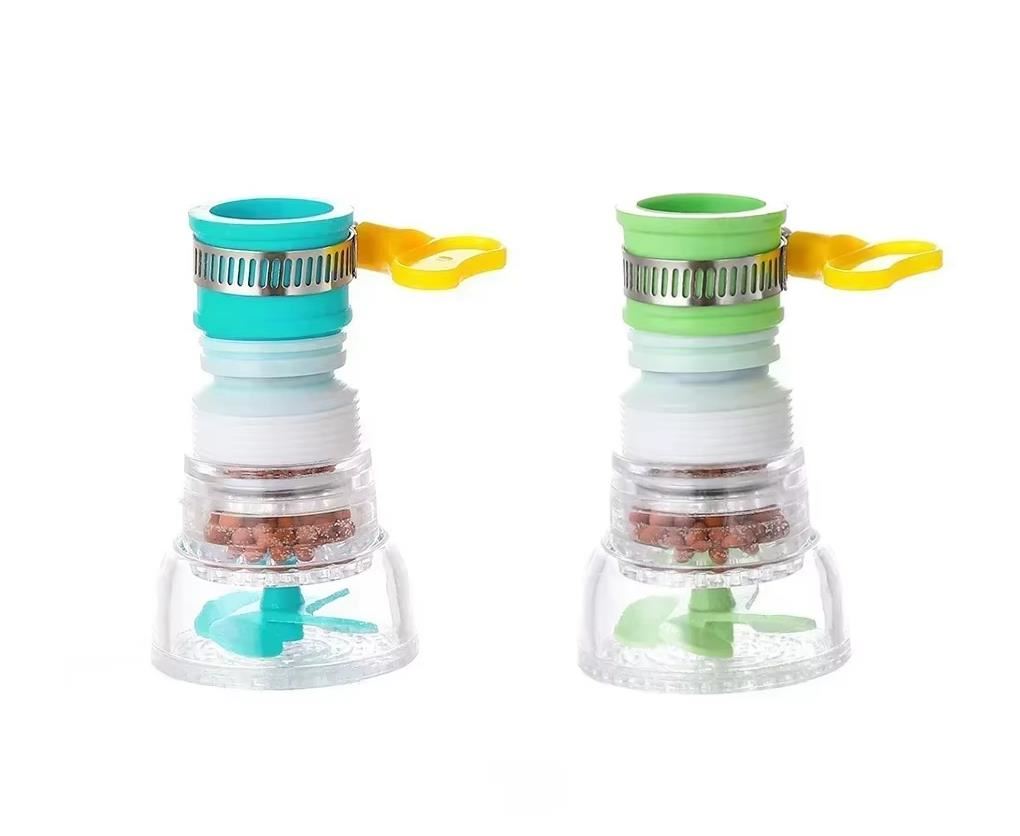 2 Adaptadores Rociador Caños Filtro de Agua Ahorrador - Azul y Verde