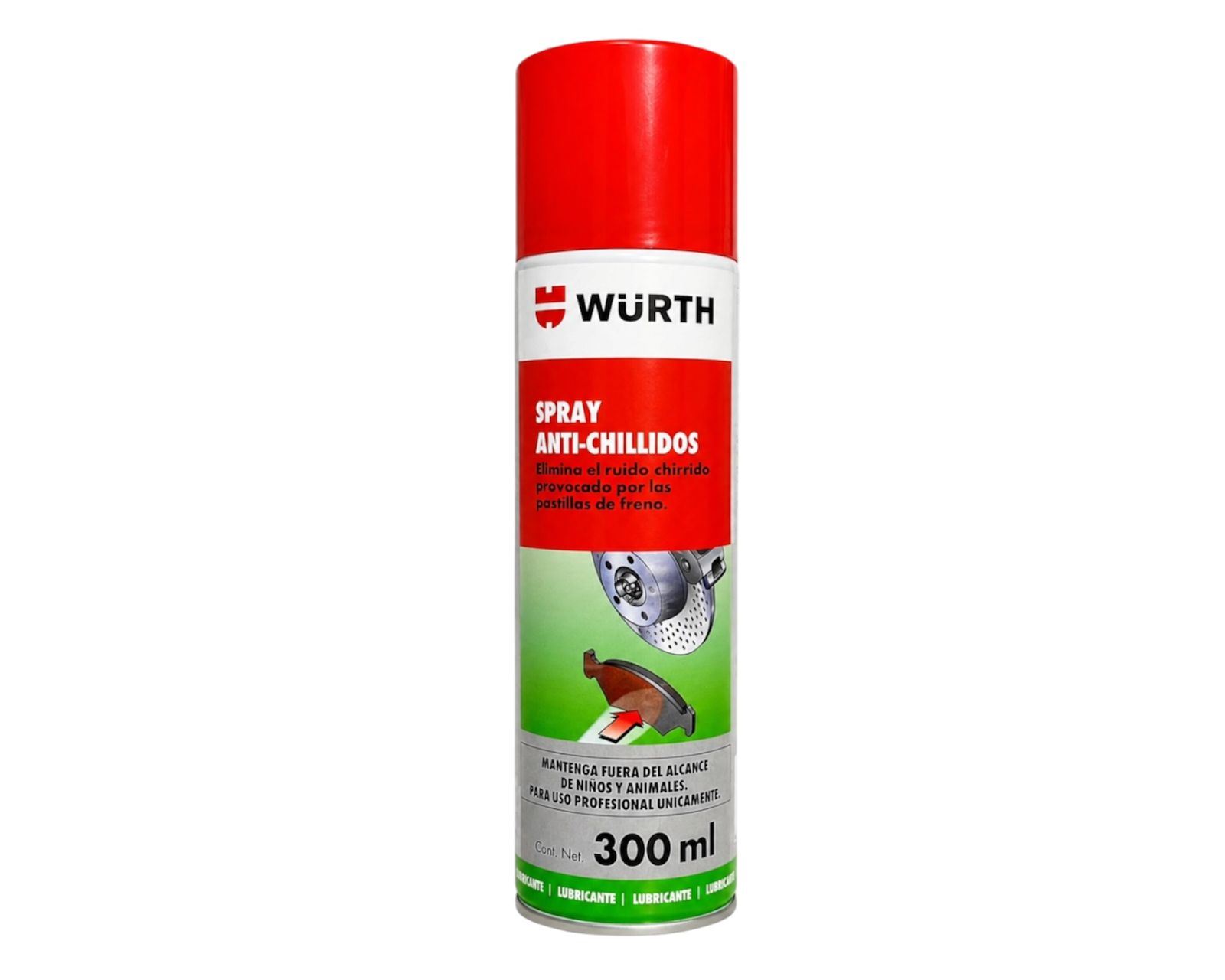 WURTH ANTI CHILLIDOS PARA FRENOS DE AUTOS Y CAMIONETAS