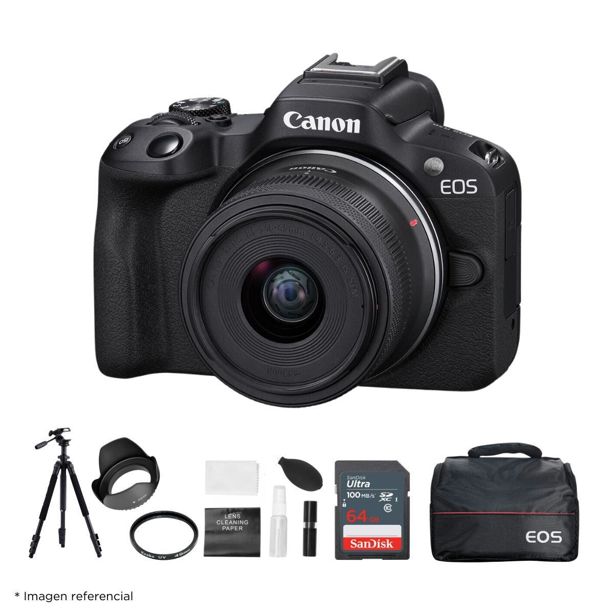 kit camara mirrorless canon r10 incluye 1 lente rf-s 18-45mm f/4.5-6.3