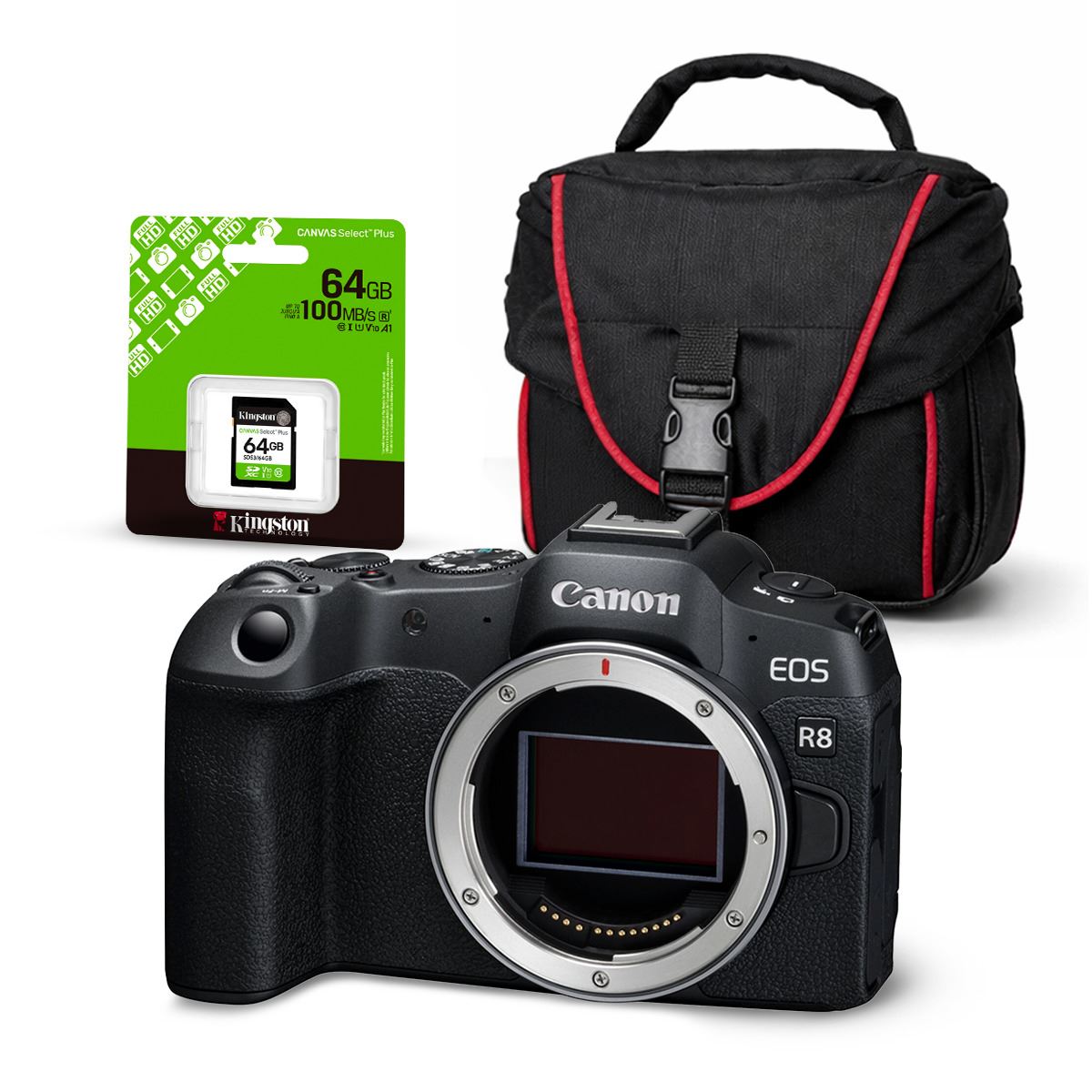 Cámara Canon EOS R8 (Cuerpo solo) + Kit Básico de Accesorios