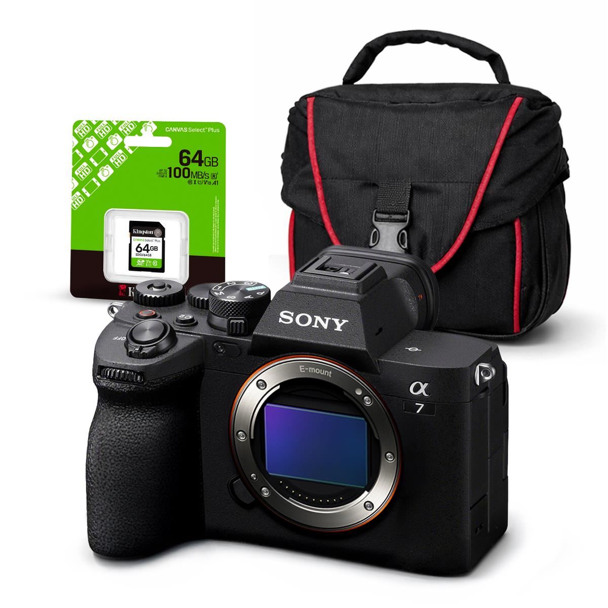 Cámara Sony Alpha a7 IV Full Frame Mirrorless Cuerpo Solo + Kit Básico