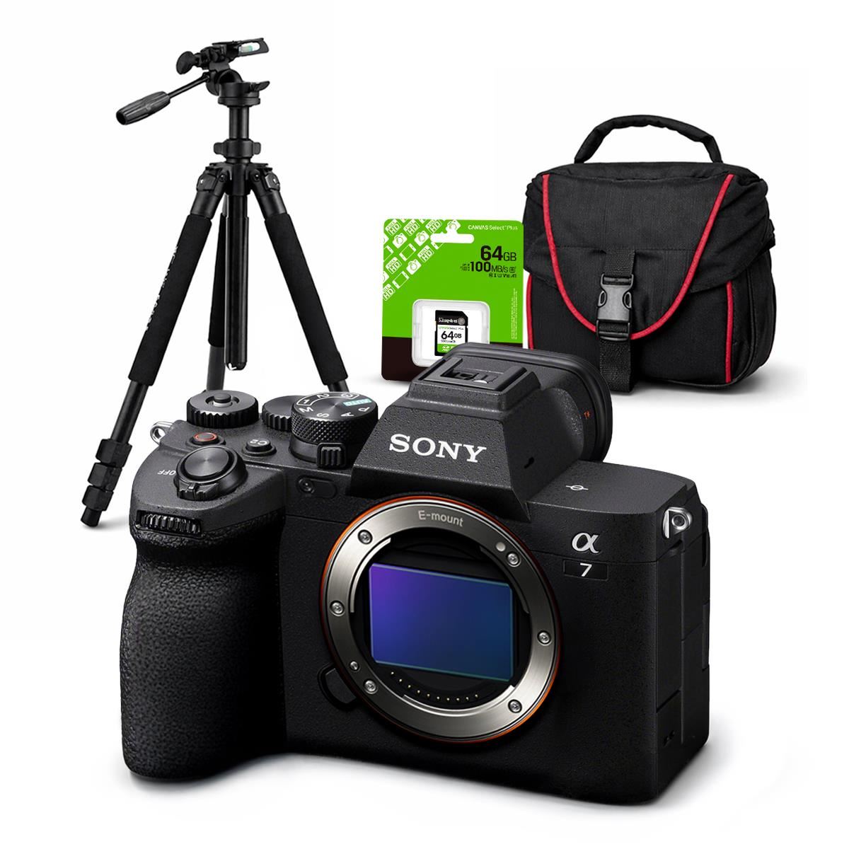 Cámara Sony Alpha a7 IV Full Frame Mirrorless Cuerpo Solo + Kit Deluxe