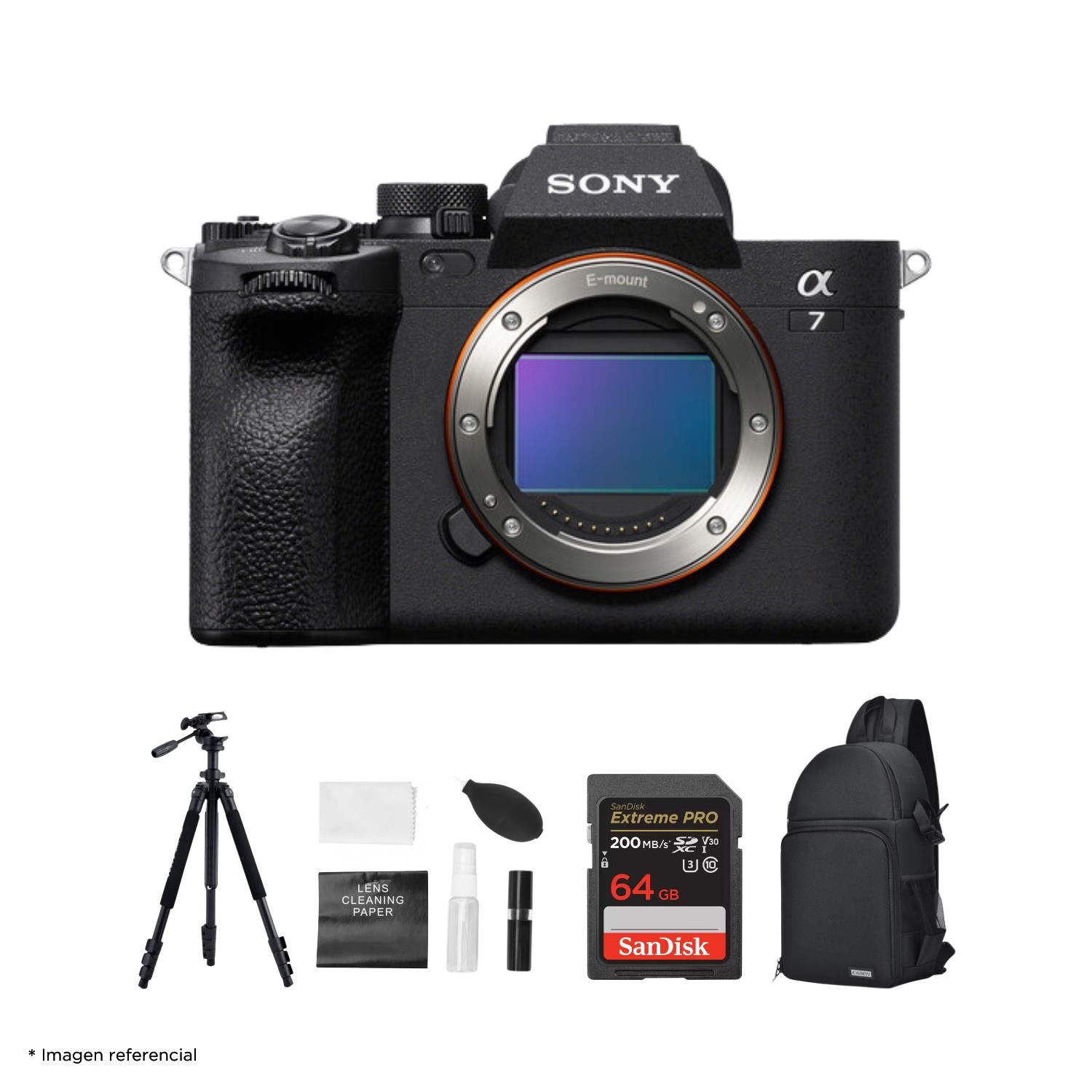 Cámara Sony Alpha a7 IV Full Frame Mirrorless Cuerpo Solo + Kit Ultimate