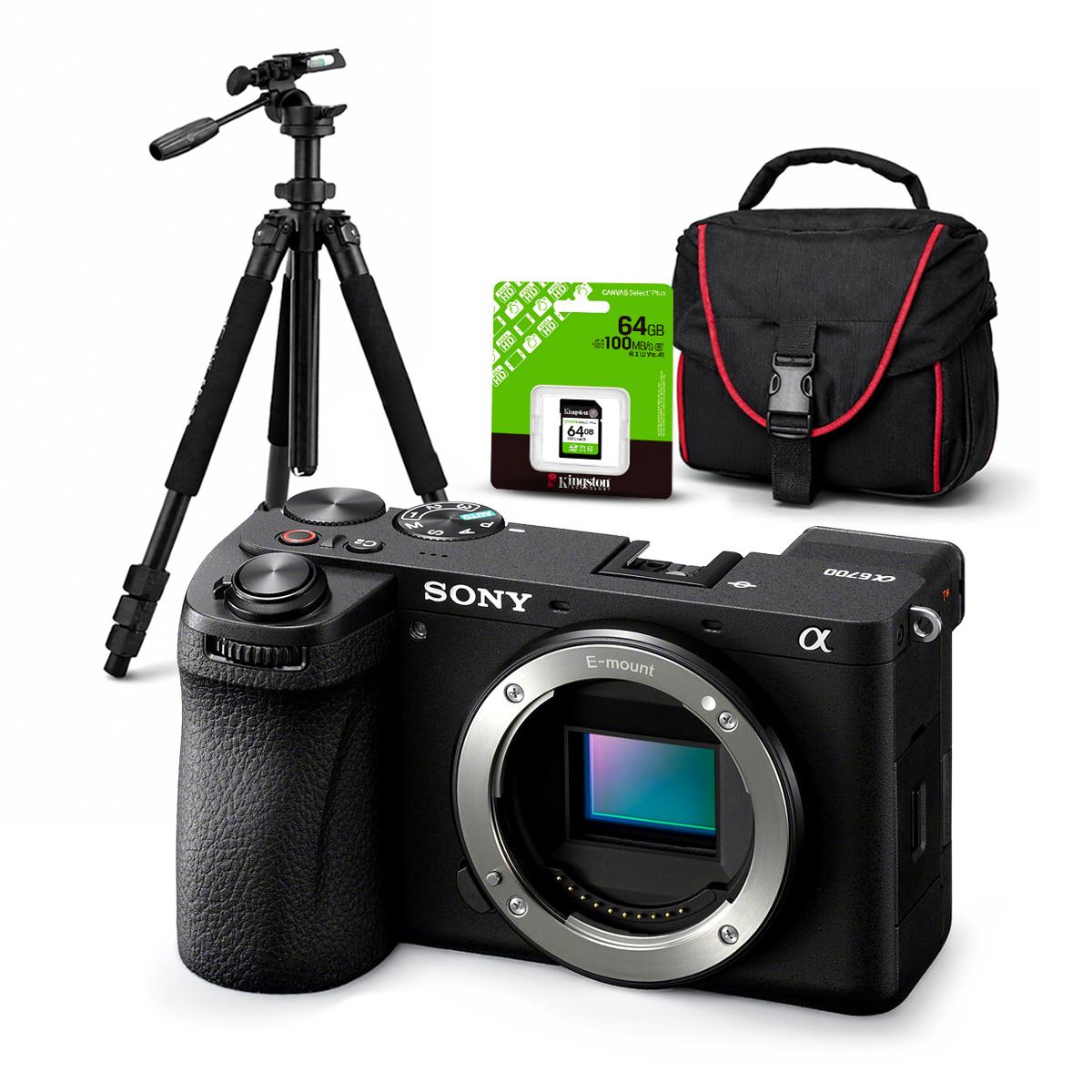 Cámara Sony Alpha a6700 Mirrorless Cuerpo Solo + Kit Deluxe