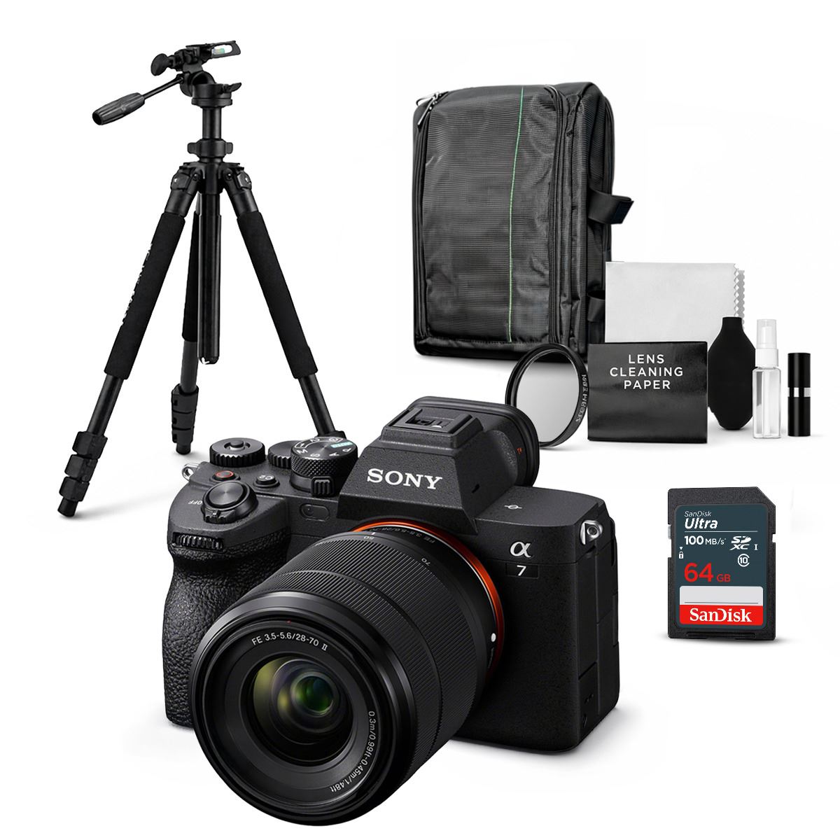 Cámara Sony Alpha a7 IV Full Frame Mirrorless + Lente 28-70mm II + Kit Ultimate